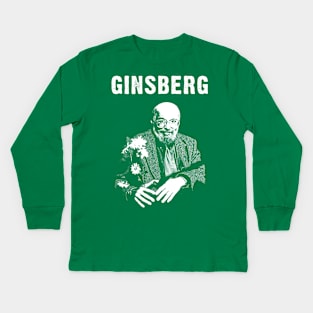 Ginsberg with Flowers Kids Long Sleeve T-Shirt